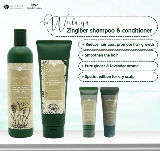 Weilaiya Shampoo and Conditioner (Gội Xả Hà Thủ Ô cho da đầu kho )