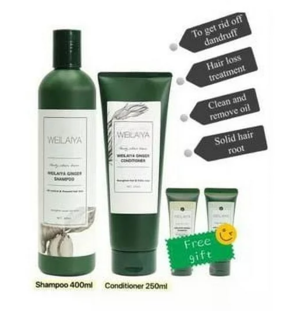 Weilaiya Ginger Shampoo & Conditioner For Normal/Oily (Gội Xả Gừng cho da đầu dau)
