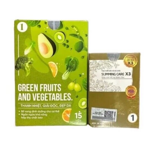 Slimming Care x3 Type 1 Free Detox (cho tất cả mọi tạng người)