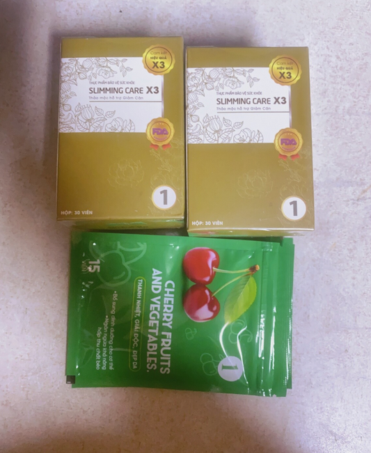Slimming Care x3 Type 1 Free Detox (cho tất cả mọi tạng người)